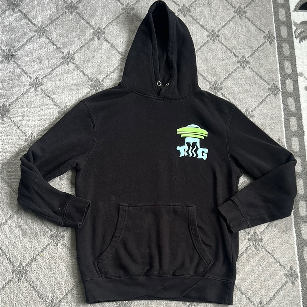 TMG Alien Abduction Hooded Sweatshirt with Graphic Design